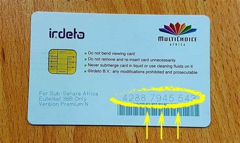 dstv smart card number|what is dstv customer number.